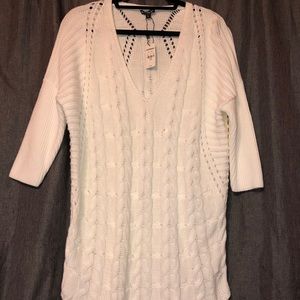 EXPRESS LONG CABLE KNIT SWEATER
